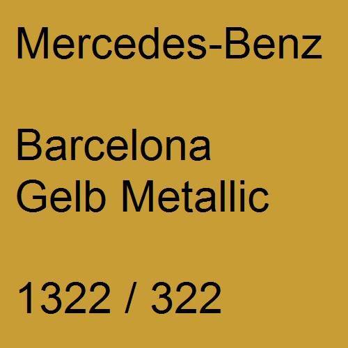 Mercedes-Benz, Barcelona Gelb Metallic, 1322 / 322.